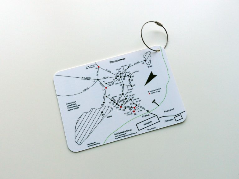 Tauchplatzkarten-Set „Blausteinsee“