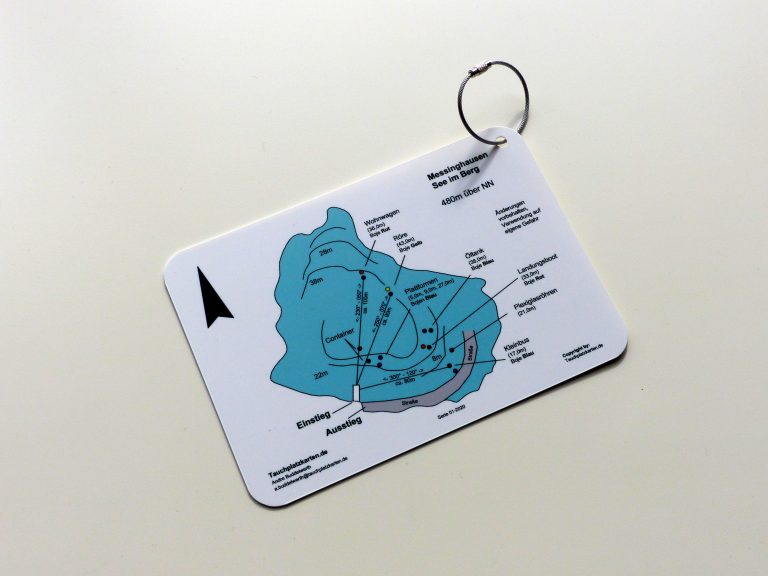 Tauchplatzkarten-Set „Messinghausen – Der See im Berg“