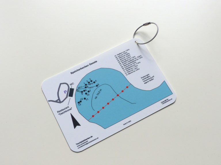 Tauchplatzkarten-Set „Speicherbecken Geeste“