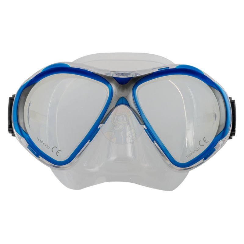 SCUBAFORCE Vision clear Silikon mit Box und Neoprenband