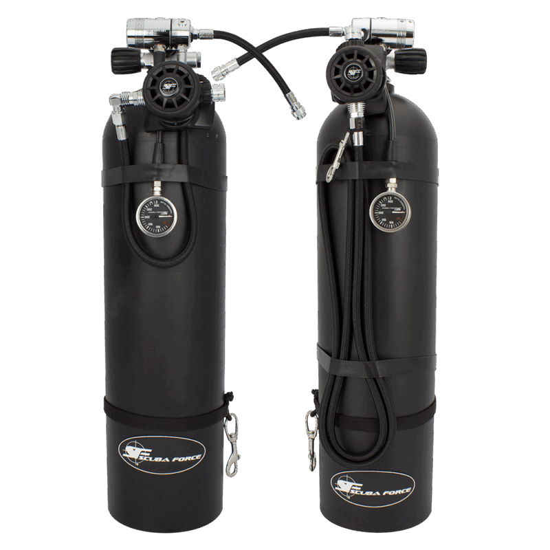 Scubaforce Black Devil Regulator Sidemount Set