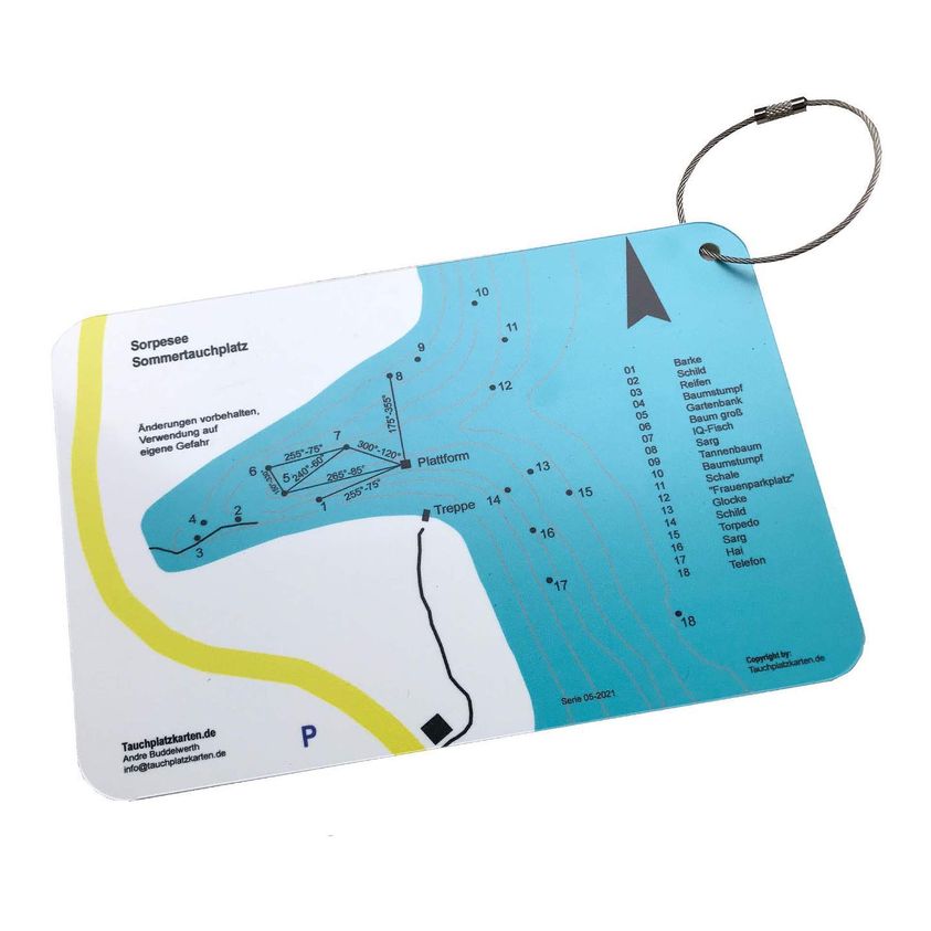 Tauchplatzkarte „Sorpesee Sommertauchplatz“