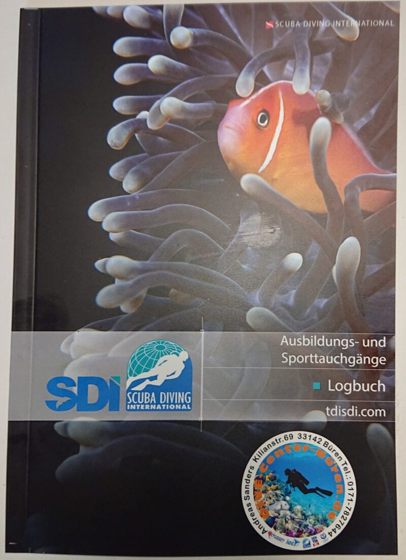 Taucher Logbuch SDI Standard 65 TG DIN A5