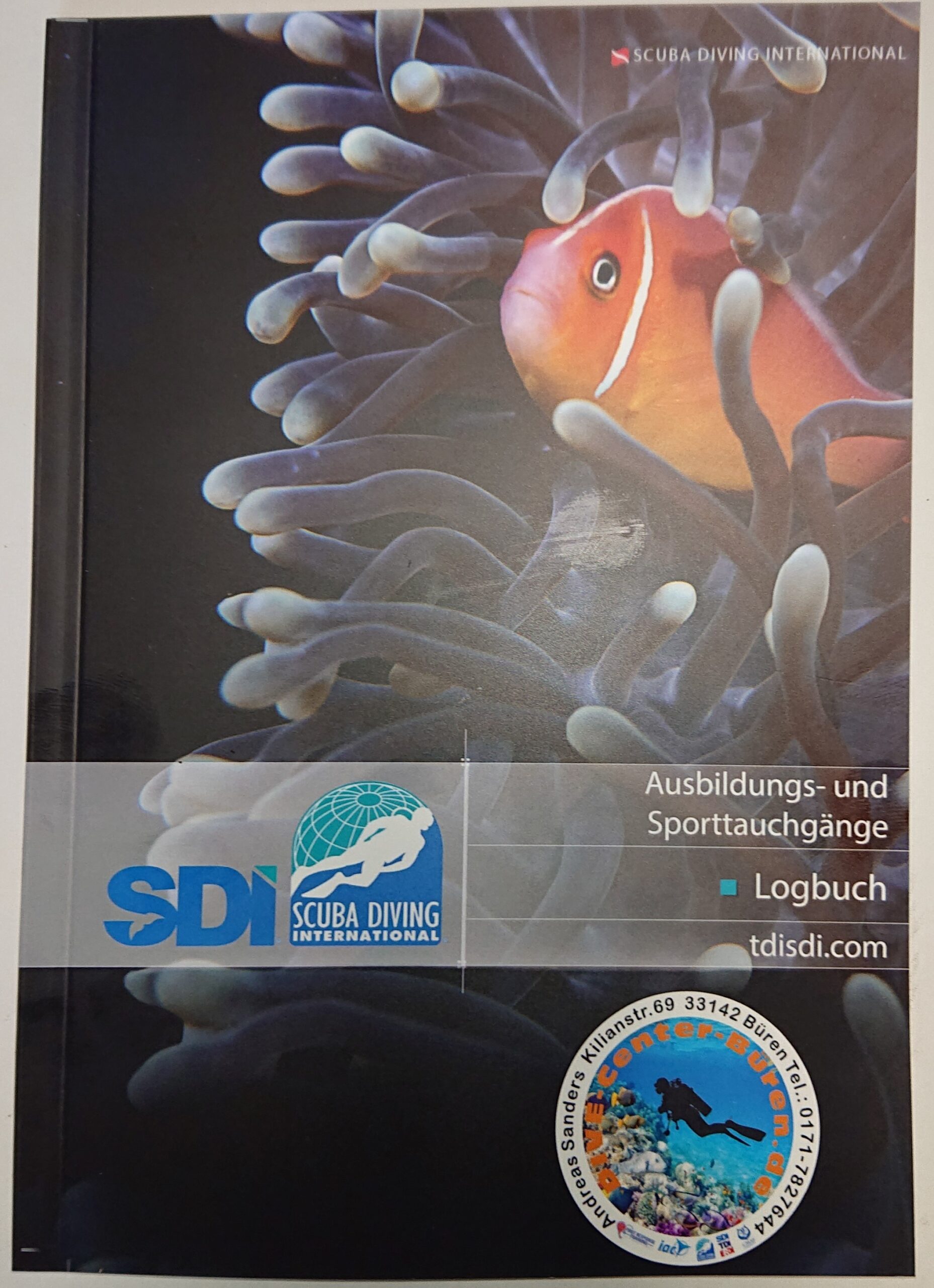 Taucher Logbuch SDI Standard 65 TG DIN A5