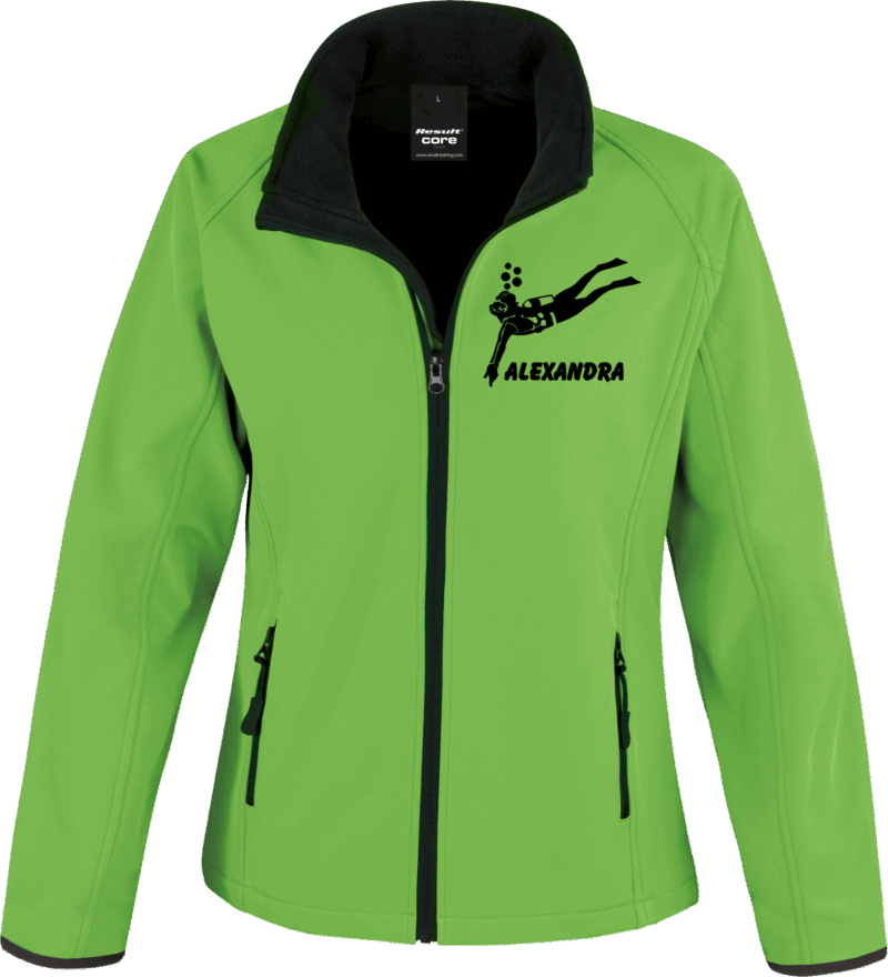Softshelljacke Frau "Ich geh nur tauchen" – Bild 11