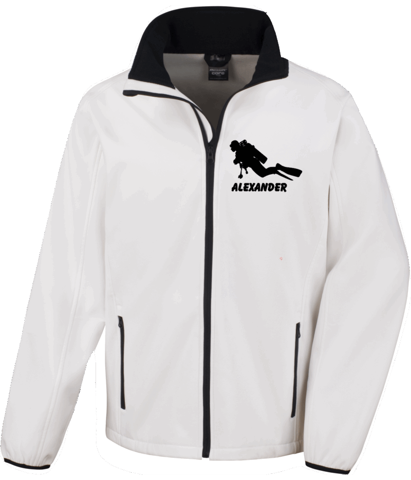 Softshelljacke Mann "Ich geh nur tauchen" – Bild 10